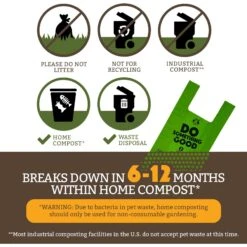 Doggy Do Good Certified Home Compostable Premium Dog & Cat Waste Bags - Handle Bags -PetSafe Kong Shop 361425 PT4. AC SS1800 V1703697615