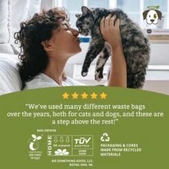 Doggy Do Good Certified Home Compostable X-Large Premium Dog & Cat Waste Bags - Handle Bags On A Roll 12 Doggy Do Good Certified Home Compostable X-Large Premium Dog & Cat Waste Bags - Handle Bags On A Roll -PetSafe Kong Shop 361428 PT4. AC SS1800 V1703697622