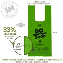 Doggy Do Good Certified Home Compostable Premium Dog & Cat Waste Bags, Small Handle Bags - On Rolls -PetSafe Kong Shop 361431 PT3. AC SS1800 V1703697674