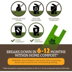 Doggy Do Good Certified Home Compostable Premium Dog & Cat Waste Bags, Small Handle Bags - On Rolls -PetSafe Kong Shop 361431 PT4. AC SS1800 V1703697620