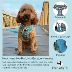FearLess Pet Adjustable No Pull No Escape Neoprene Dog Harness 13 FearLess Pet Adjustable No Pull No Escape Neoprene Dog Harness -PetSafe Kong Shop 362491 PT4. AC SS1800 V1693336130