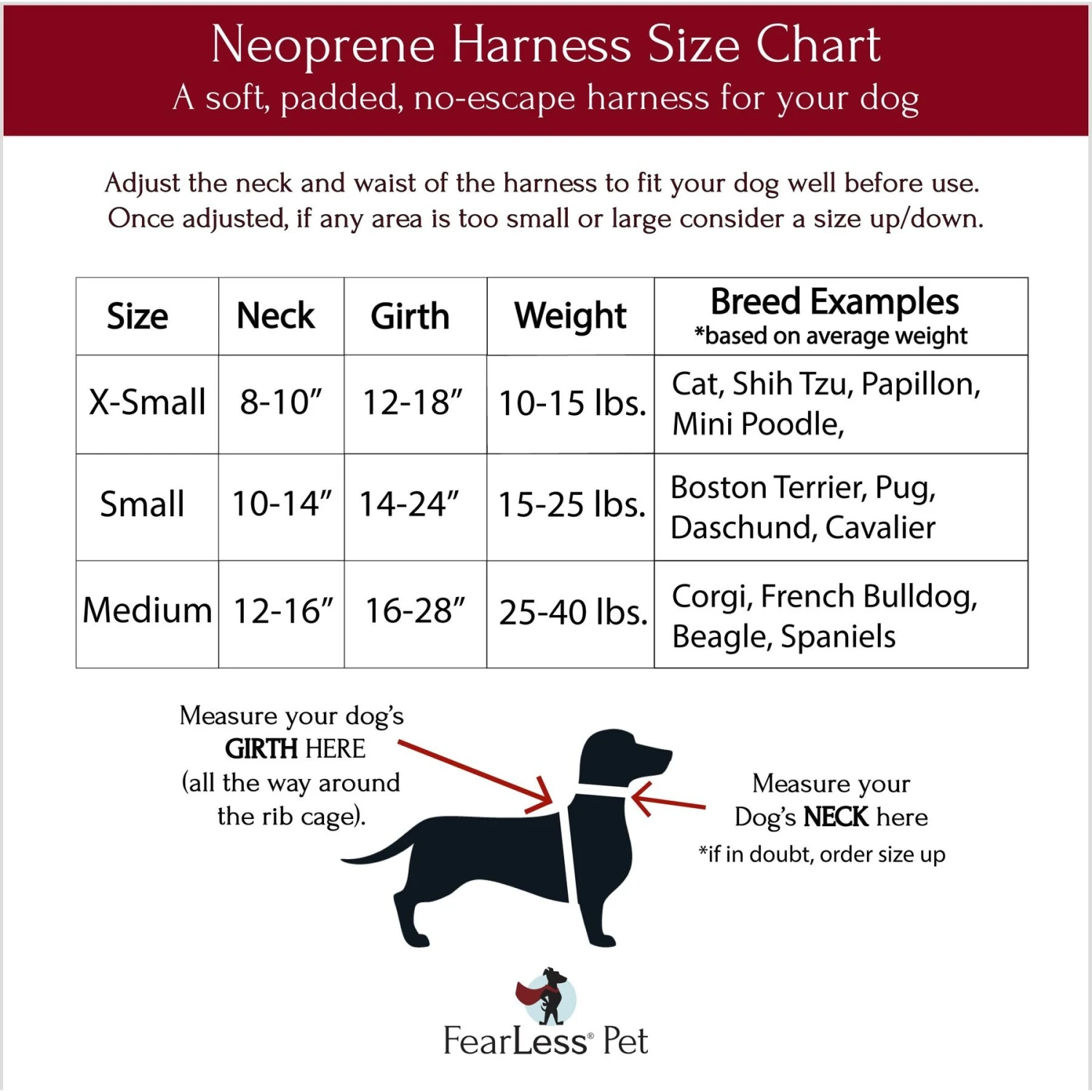 FearLess Pet Adjustable No Pull No Escape Neoprene Dog Harness 7 FearLess Pet Adjustable No Pull No Escape Neoprene Dog Harness - Image 7