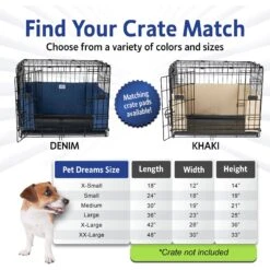 Pet Dreams Brushed Twill Dog Crate Bumper 10 Pet Dreams Brushed Twill Dog Crate Bumper -PetSafe Kong Shop 362713 PT3. AC SS1800 V1683918926