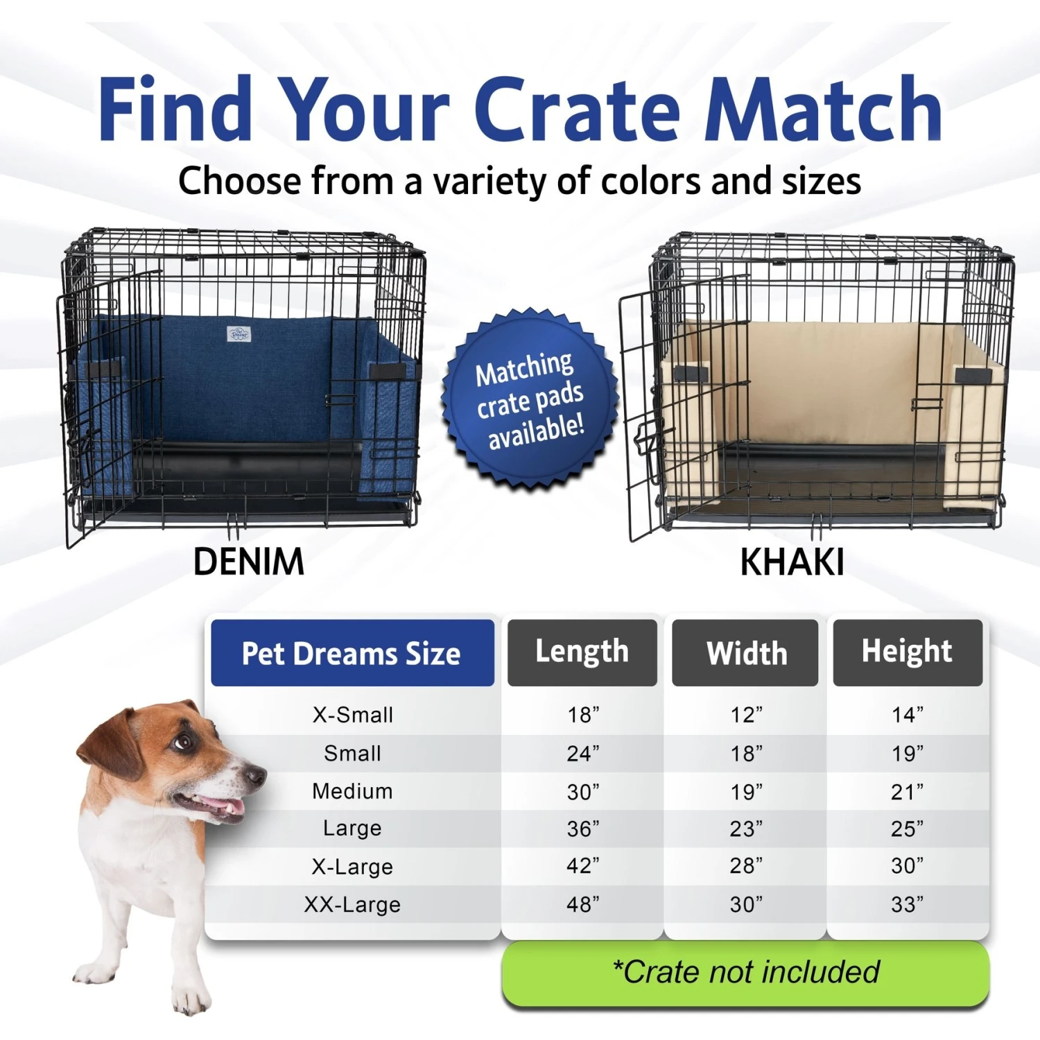 Pet Dreams Brushed Twill Dog Crate Bumper 4 Pet Dreams Brushed Twill Dog Crate Bumper - Image 4