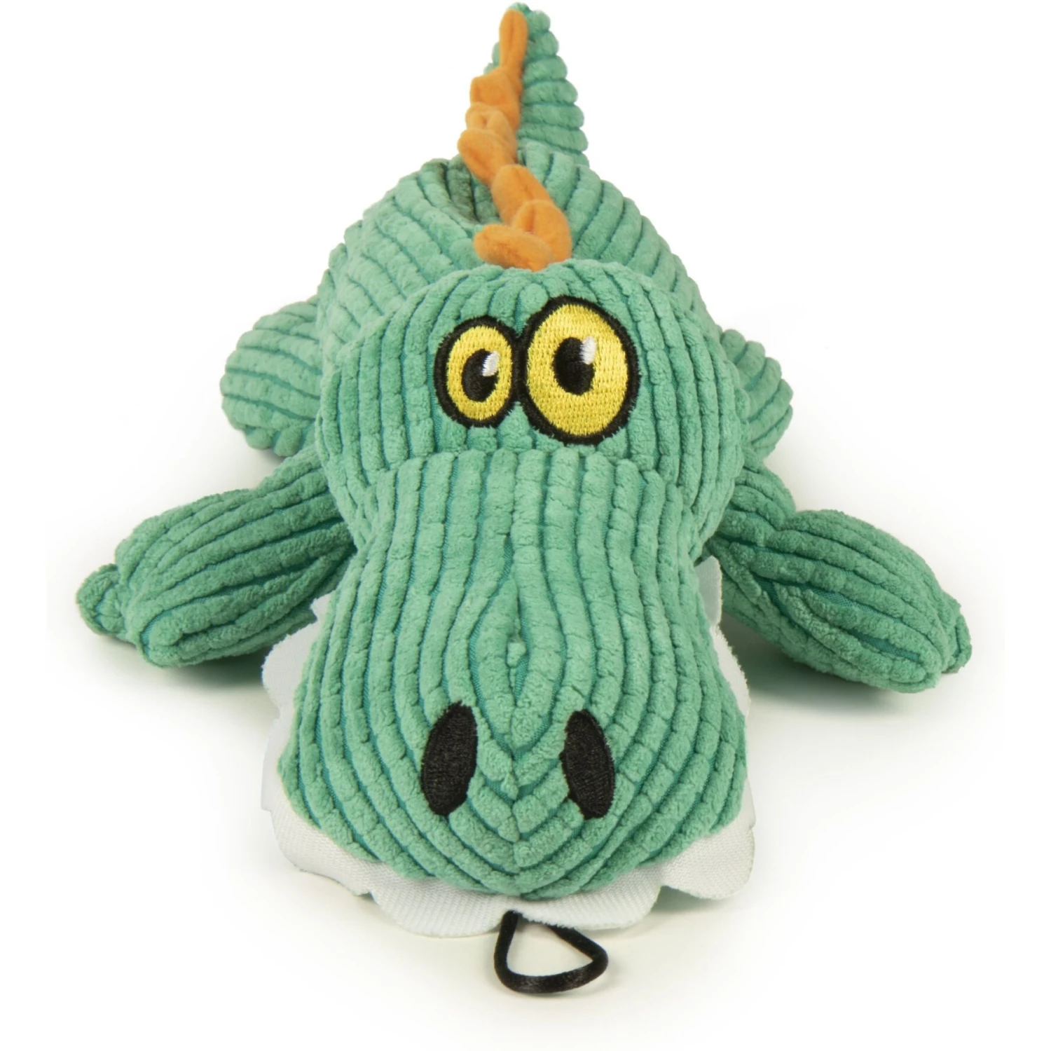 TrustyPup Gator Silent Squeak Dog Toy, Teal, Large 1 TrustyPup Gator Silent Squeak Dog Toy, Teal, Large