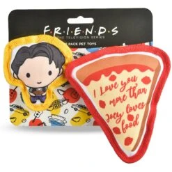 Fetch For Pets Friends V-Day "Love Food" Canvas Squeaky Dog Toy, 2 Count