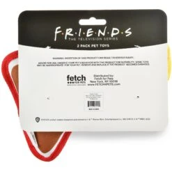 Fetch For Pets Friends V-Day "Love Food" Canvas Squeaky Dog Toy, 2 Count -PetSafe Kong Shop 362995 PT2. AC SS1800 V1643051487