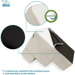 Best Pet Supplies CertiPUR-US Certified Foam Foldable Dog Steps -PetSafe Kong Shop 363076 PT3. AC SS1800 V1642805203