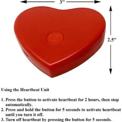 Pet Fit For Life Calming Dog Heartbeat Unit, Red, Small -PetSafe Kong Shop 363335 PT2. AC SS1800 V1642775793
