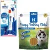 Nylabone Advanced Oral Care Original Flavor Puppy Dental Kit & N-Bone Puppy Teething Sticks Chicken Flavor Dog Treats