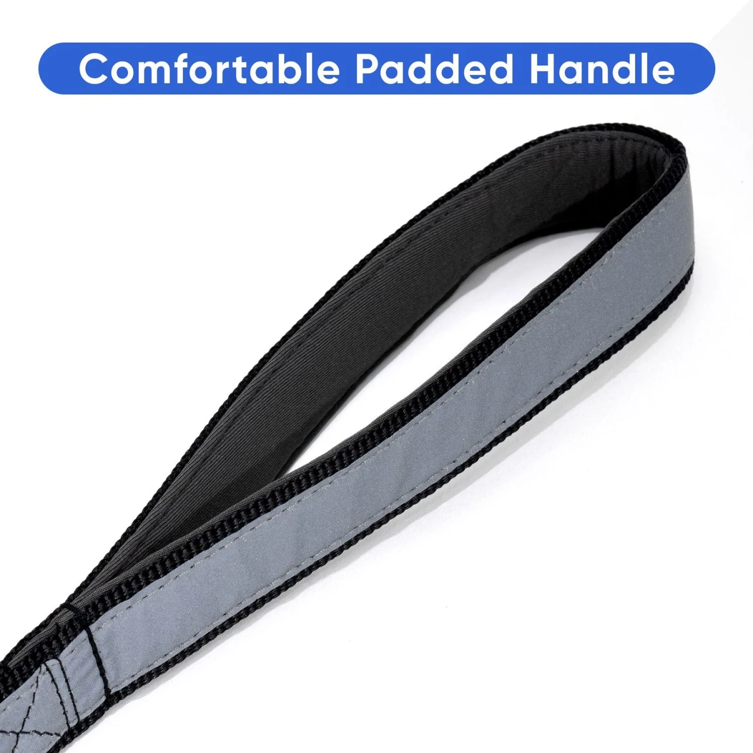 Pawtitas Padded Reflective Dog Leash 2 Handles 3 Pawtitas Padded Reflective Dog Leash 2 Handles - Image 3