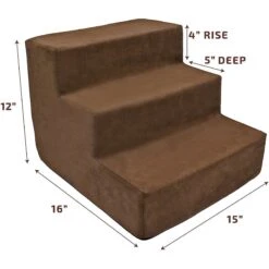 Precious Tails High Density Foam 3 Steps Dog & Cat Stairs -PetSafe Kong Shop 366786 PT7. AC SS1800 V1644369084