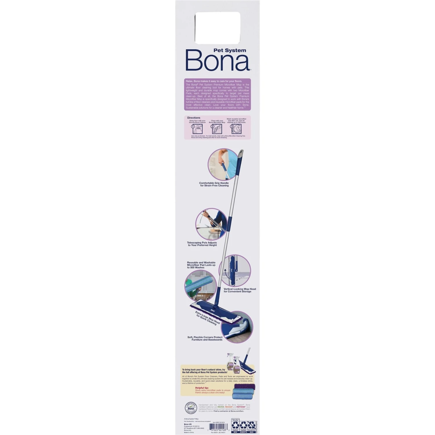 Bona Premium Pet Microfiber Mop 2 Bona Premium Pet Microfiber Mop - Image 2