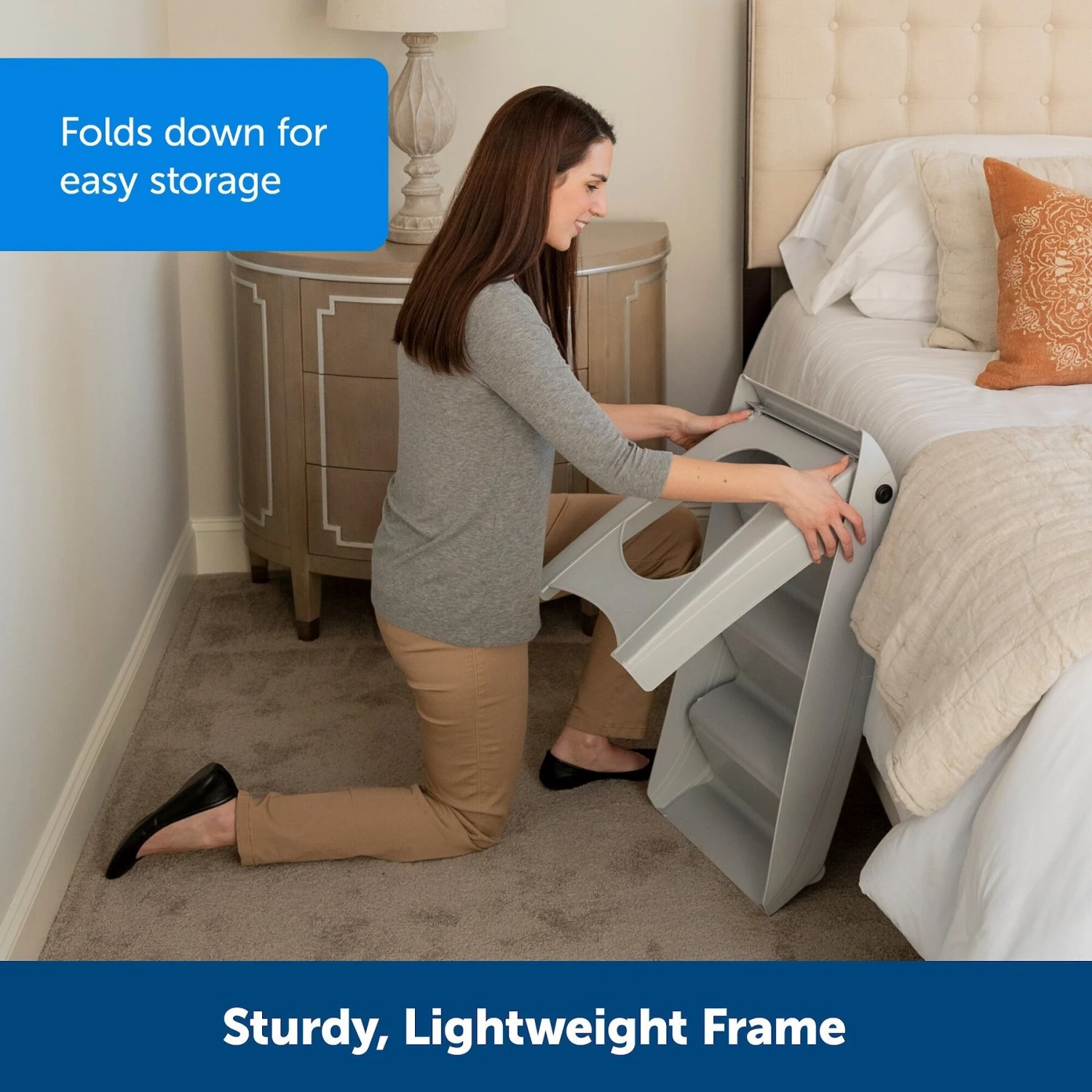 PetSafe CozyUp Foldable Cat & Dog Stairs 2 PetSafe CozyUp Foldable Cat & Dog Stairs - Image 2