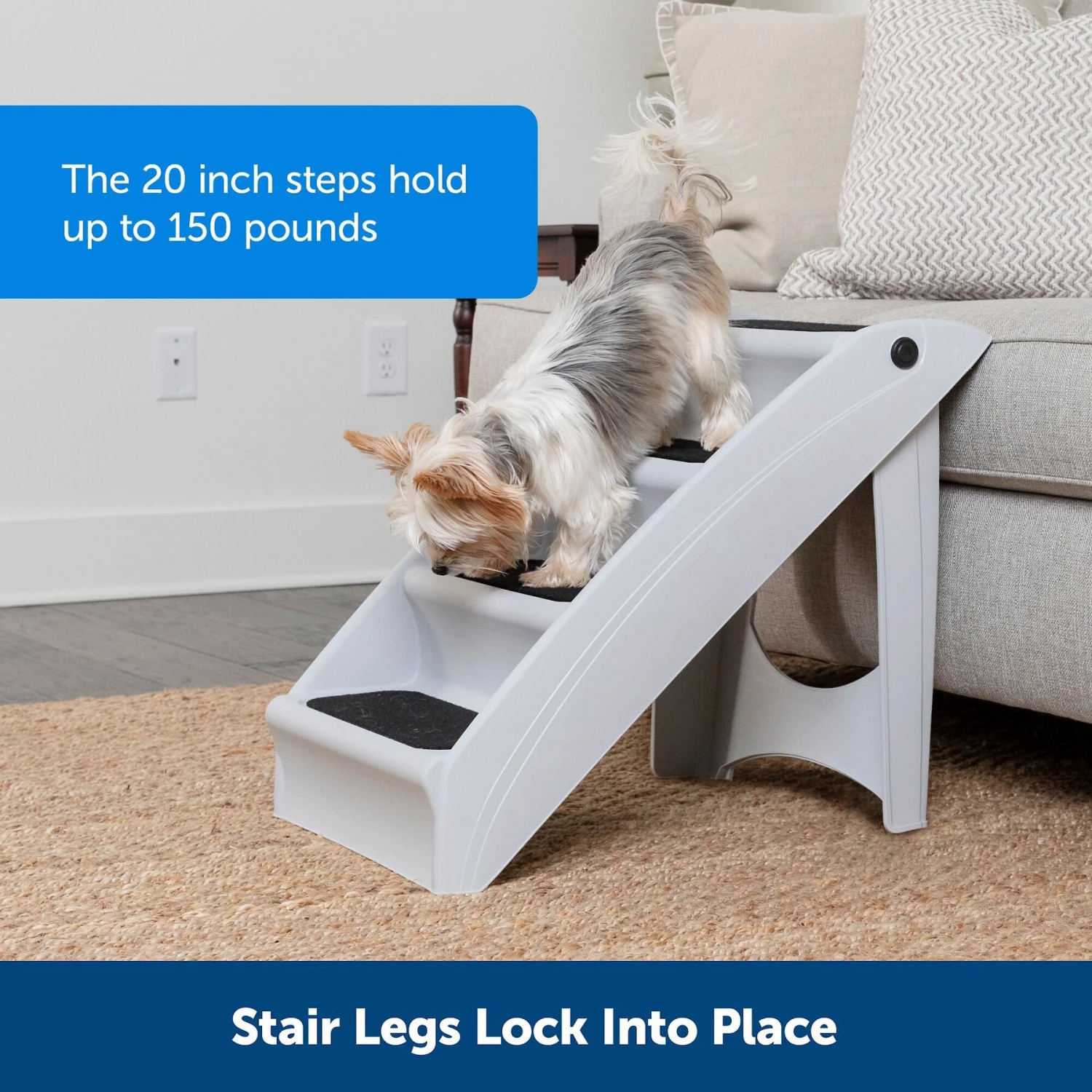 PetSafe CozyUp Foldable Cat & Dog Stairs 3 PetSafe CozyUp Foldable Cat & Dog Stairs - Image 3