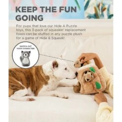 Outward Hound Squeakin' Racoon Hide A Puzzle Plush Dog Toy, 3 Count 8 Outward Hound Squeakin' Racoon Hide A Puzzle Plush Dog Toy, 3 Count -PetSafe Kong Shop 368192 PT2. AC SS1800 V1644528687