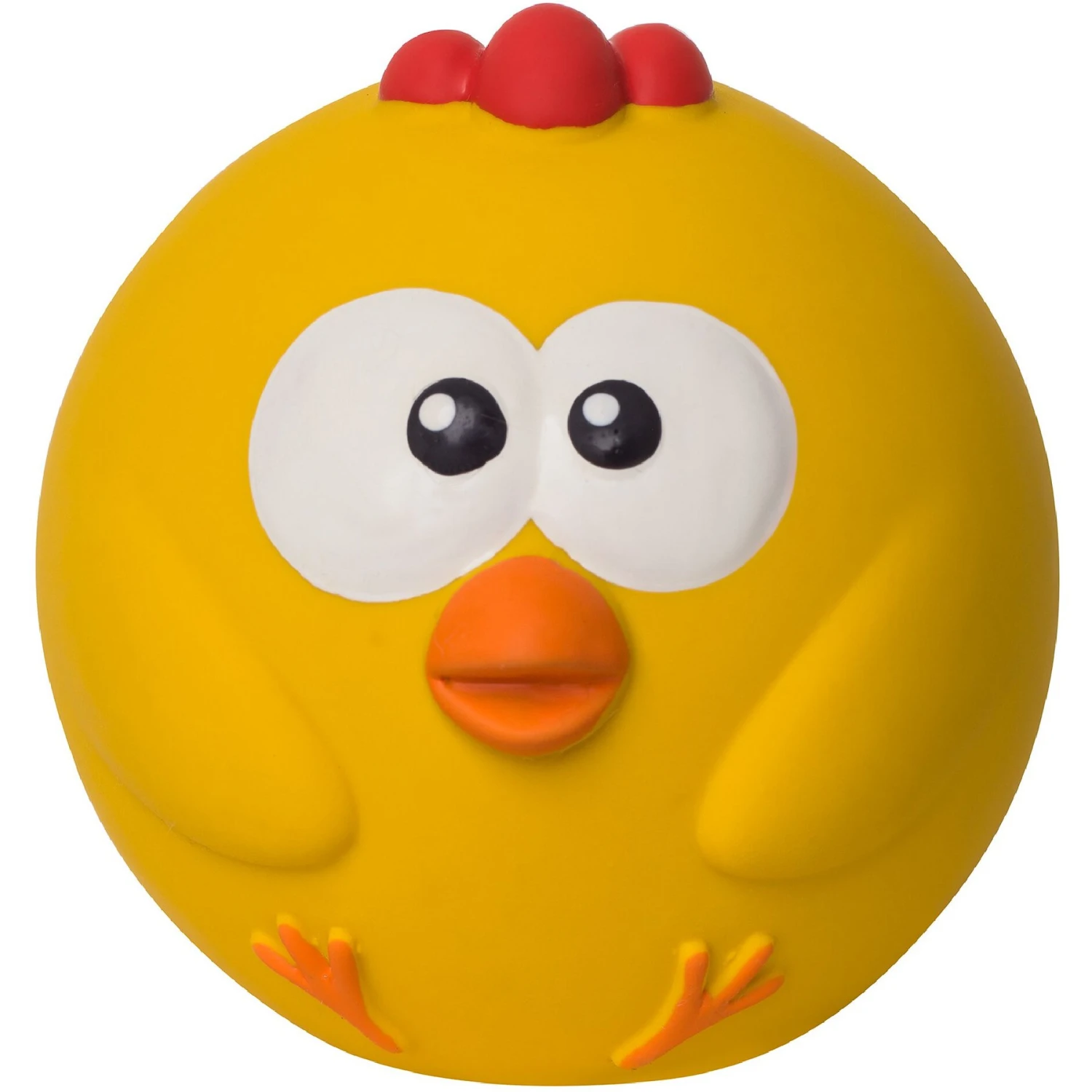 Outward Hound Sillyz Chick Latex Rubber Squeaky Ball Dog Toy 1 Outward Hound Sillyz Chick Latex Rubber Squeaky Ball Dog Toy