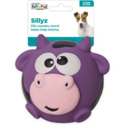 Outward Hound Sillyz Cow Latex Rubber Squeaky Ball Dog Toy -PetSafe Kong Shop 368198 PT5. AC SS1800 V1644529043