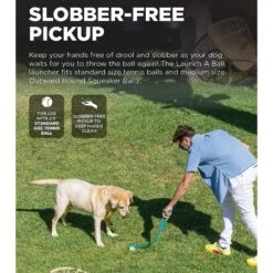 Outward Hound Launch A Ball Squeak Interactive Tennis Ball Launcher Dog Toy -PetSafe Kong Shop 368208 PT2. AC SS1800 V1644523409