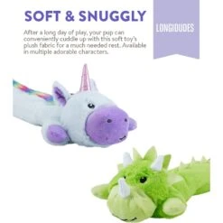 Charming Pet Longidudes Unicorn Plush & Squeaky Dog Tug Toy, Blue -PetSafe Kong Shop 368210 PT4. AC SS1800 V1644532677