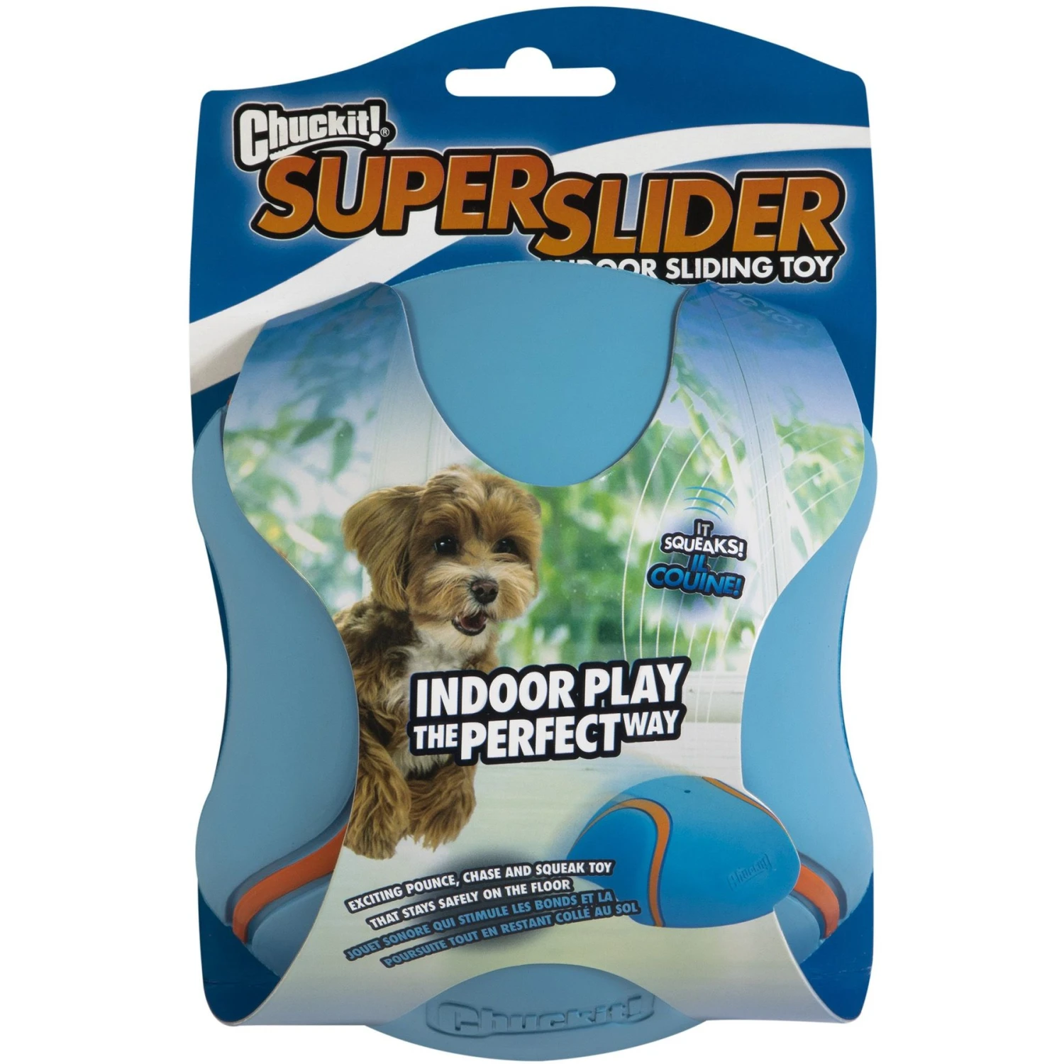 Chuckit! Indoor Super Slider Dog Toy, Blue 1 Chuckit! Indoor Super Slider Dog Toy, Blue