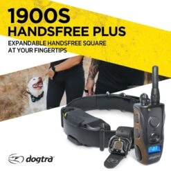 Dogtra 1900S Handsfree Plus Dog Collar, Black -PetSafe Kong Shop 369055 PT3. AC SS1800 V1645138799
