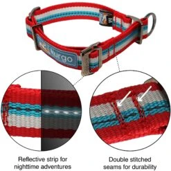 Kurgo Walk About Limited Slip Dog Collar, Multi-color -PetSafe Kong Shop 369351 PT1. AC SS1800 V1647985639