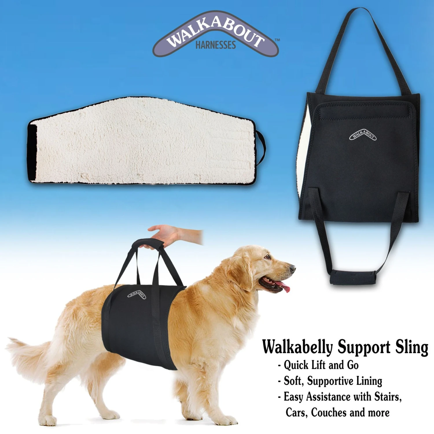 WALKABOUT Walkabelly Support Sling Dog Harness 3 WALKABOUT Walkabelly Support Sling Dog Harness - Image 3