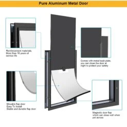 Ownpets Aluminum Magnetic Flap Heavy Duty Dog Door -PetSafe Kong Shop 370245 PT4. AC SS1800 V1646084222