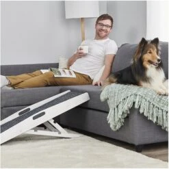 Carlson Pet Products Heritage & Home Indoor Wooden Cat & Dog Ramp, Rustic White -PetSafe Kong Shop 371173 PT4. AC SS1800 V1649346997