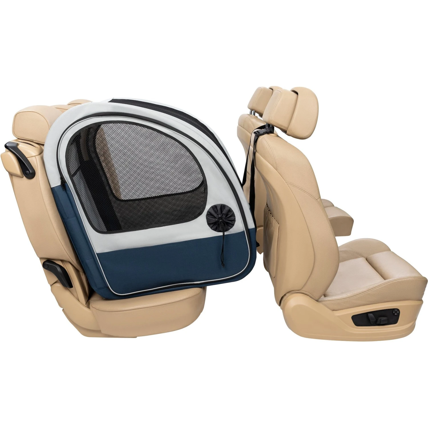 PetSafe Happy Ride Collapsible Cat & Dog Travel Crate, Gray & Blue 1 PetSafe Happy Ride Collapsible Cat & Dog Travel Crate, Gray & Blue