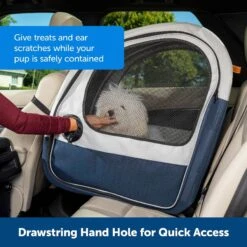 PetSafe Happy Ride Collapsible Cat & Dog Travel Crate, Gray & Blue 9 PetSafe Happy Ride Collapsible Cat & Dog Travel Crate, Gray & Blue -PetSafe Kong Shop 372330 PT3. AC SS1800 V1648161392