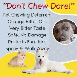 Zone Protects No Holes Deterrent Spray 32-oz Bottle, 1 Count & Zone Protects Don't Chewy Dare Deterrent Mist Spray, 4-oz Bottle, 2 Count -PetSafe Kong Shop 500082 PT2. AC SS1800 V1683745062