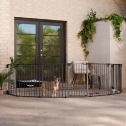 Frisco Outdoor Galvanized Steel 8-Panel Configurable Gate And Playpen With Oxford Roof -PetSafe Kong Shop 507086 PT4. AC SS1800 V1668631346