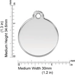 Red Dingo Alphabet Stainless Steel Personalized Dog & Cat ID Tag -PetSafe Kong Shop 507654 PT1. AC SS1800 V1657998085