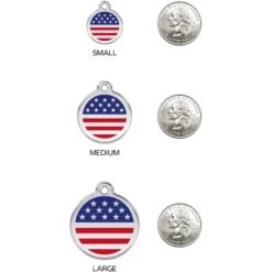 Red Dingo Alphabet Stainless Steel Personalized Dog & Cat ID Tag -PetSafe Kong Shop 507654 PT5. AC SS1800 V1657824633