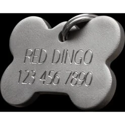 Red Dingo Titanium Bone Personalized Dog ID Tag -PetSafe Kong Shop 507958 PT3. AC SS1800 V1657657784