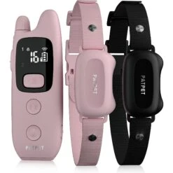 PATPET 682B 1000ft Remote Dog Training Collar, Pink, Small