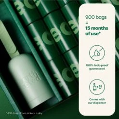 Earth Rated Dog Poop Bag Holder With Dog Poop Bags -PetSafe Kong Shop 51397 PT3. AC SS1800 V1682098405