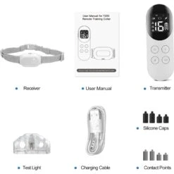 Petdiary T200 Waterproof Remote Dog Training Collar, White -PetSafe Kong Shop 514318 PT8. AC SS1800 V1658228242