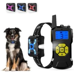 Petdiary T500 Deterrent Spray Rechargable Remote Dog Training Collar, Black