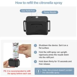 Petdiary Deterrent Spray Rechargeable Anti-Bark Dog Collar, Black -PetSafe Kong Shop 514414 PT4. AC SS1800 V1658230525