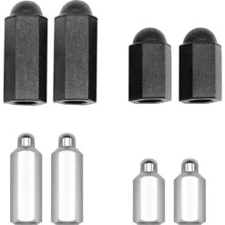 Petdiary B600 & T720 Dog Training Collar Stainless Steel Contact Point & Silicone Cap, Black