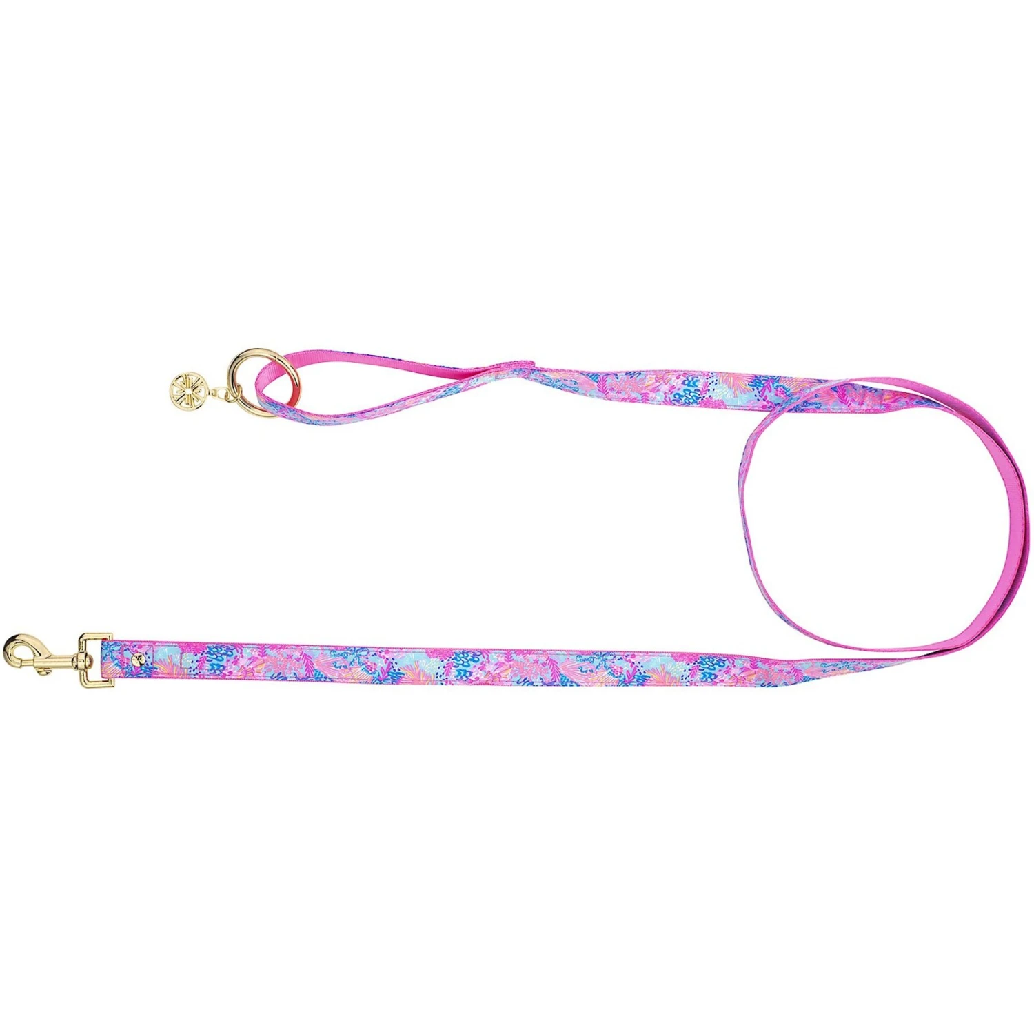 Lilly Pulitzer Splendor In The Sand Dog Leash, Light Blue, 6-ft 1 Lilly Pulitzer Splendor In The Sand Dog Leash, Light Blue, 6-ft