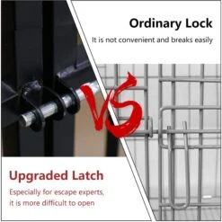 SMONTER Heavy Duty Metal Indoor & Outdoor Medium & Large Breed Dog Crate, Dark Silver -PetSafe Kong Shop 517246 PT4. AC SS1800 V1657658362