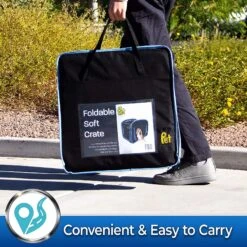 Pet Magasin Foldable Soft Dog Crate, Black & Blue -PetSafe Kong Shop 521702 PT3. AC SS1800 V1652467320