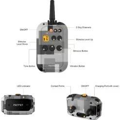 PATPET NFC Pet ID Tag & P920 1300-m Remote Dog Training Electric Shock Collar, Meisai, 2 Count -PetSafe Kong Shop 522910 PT7. AC SS1800 V1652983640