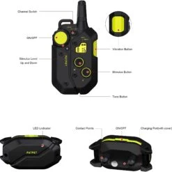 PATPET NFC Pet ID Tag & P910 3000-ft Outdoor Remote Dog Training Shock ECollar, Black, 2 Count -PetSafe Kong Shop 522926 PT8. AC SS1800 V1652891519
