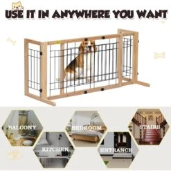 Coziwow Adjustable Freestanding Dog Gate 17 Coziwow Adjustable Freestanding Dog Gate -PetSafe Kong Shop 528646 PT8. AC SS1800 V1671217907
