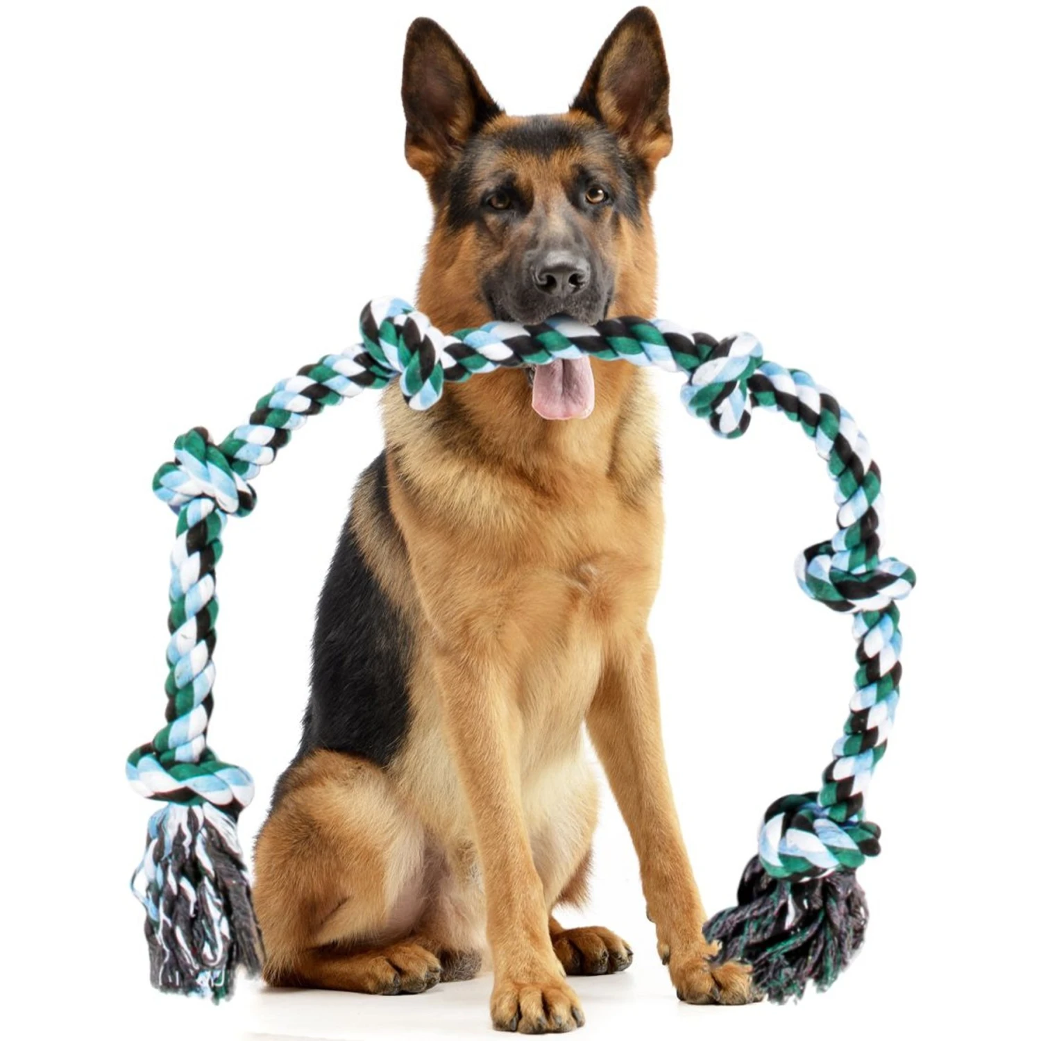 Pacific Pups Rescue Knotted Rope Tug Dog Toy, Blue, X-Large 1 Pacific Pups Rescue Knotted Rope Tug Dog Toy, Blue, X-Large